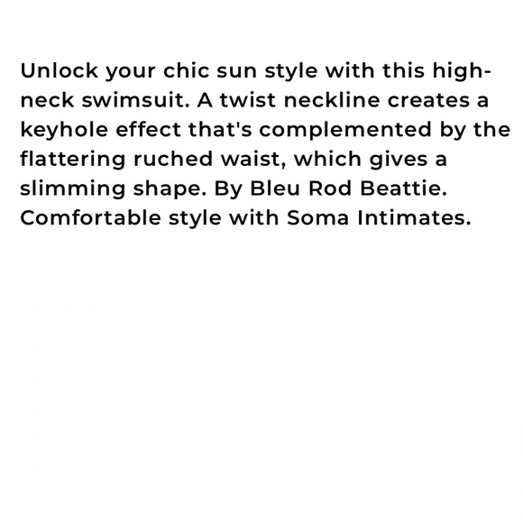 Bleu Rod Beattie High Neck Keyhole One Piece - Picture 14 of 16